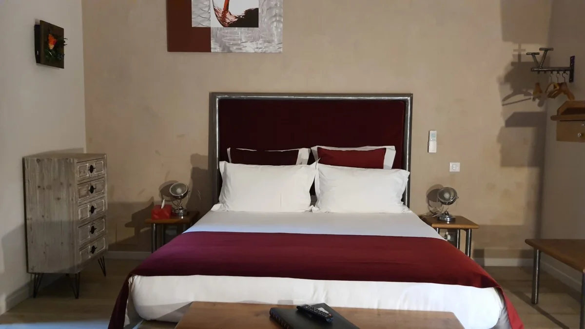 Un aperçu de la chambre du gîte