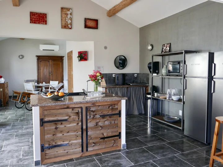 La cuisine équipée du gîte