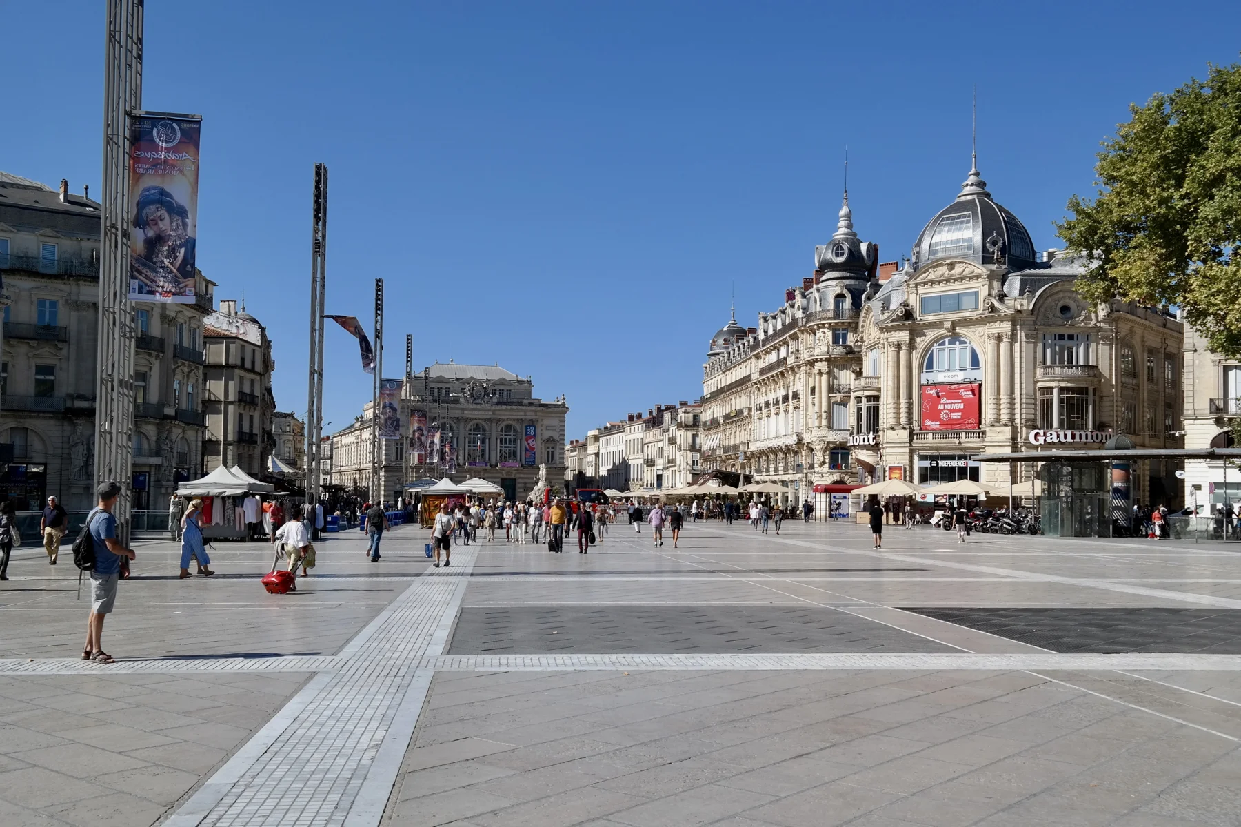 La place de la Comédie à Montpellier